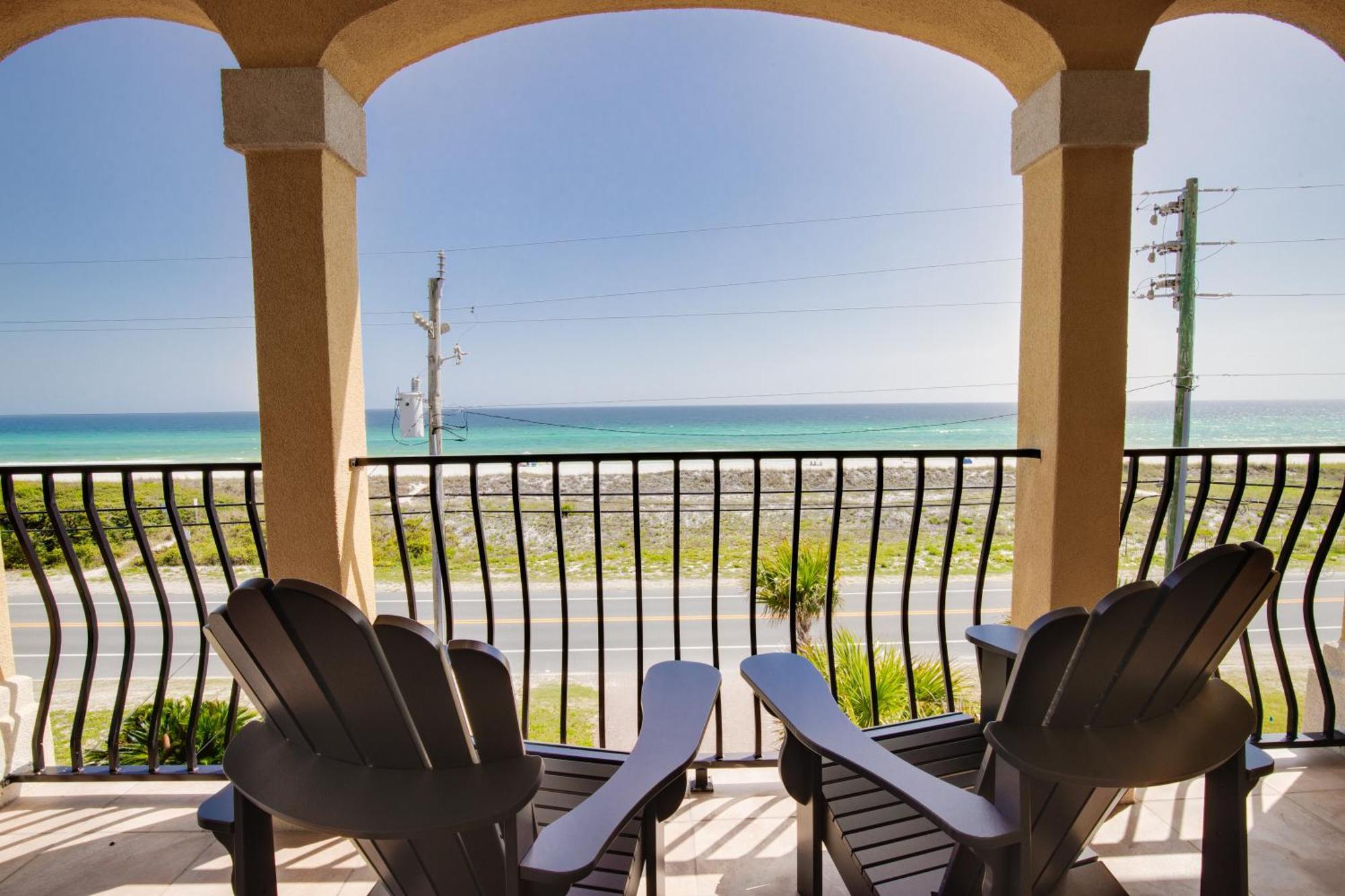 2 Gulf View Balconies! 3 Story Townhome With 4 Bedrooms, 4 Bathrooms! Sleeps12 Panama City Beach Bagian luar foto